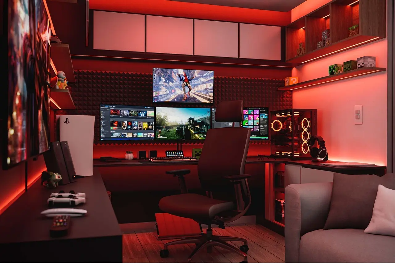 Gaming og e-sport setup